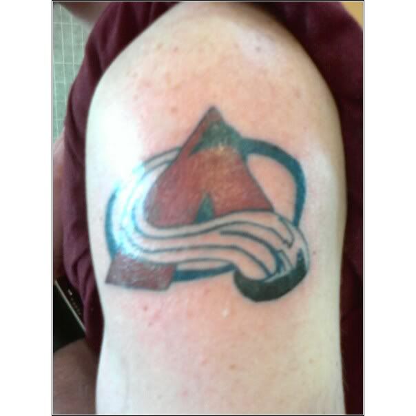 This is forever on my arm as of May 2008, I love having it there!! About time to add my Broncos one to my skin too!