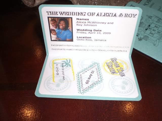 Alexia 39s Jamaica mini passport save the dates