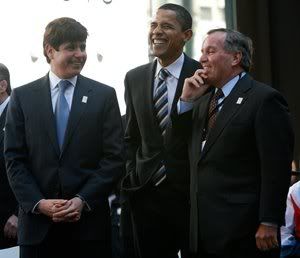 Blagojevich photo: Blagojevich, Obama, and Daley rodbarackdick.jpg
