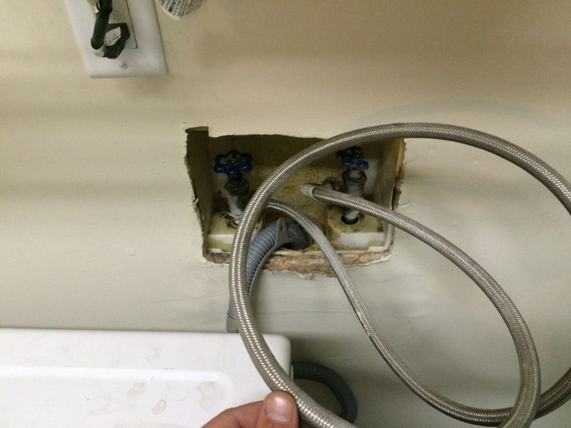 Washer Hookup Hot/Cold Water connected to each other r/Plumbing