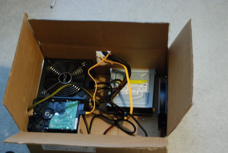 Building A Computer In Motherboard Box Box