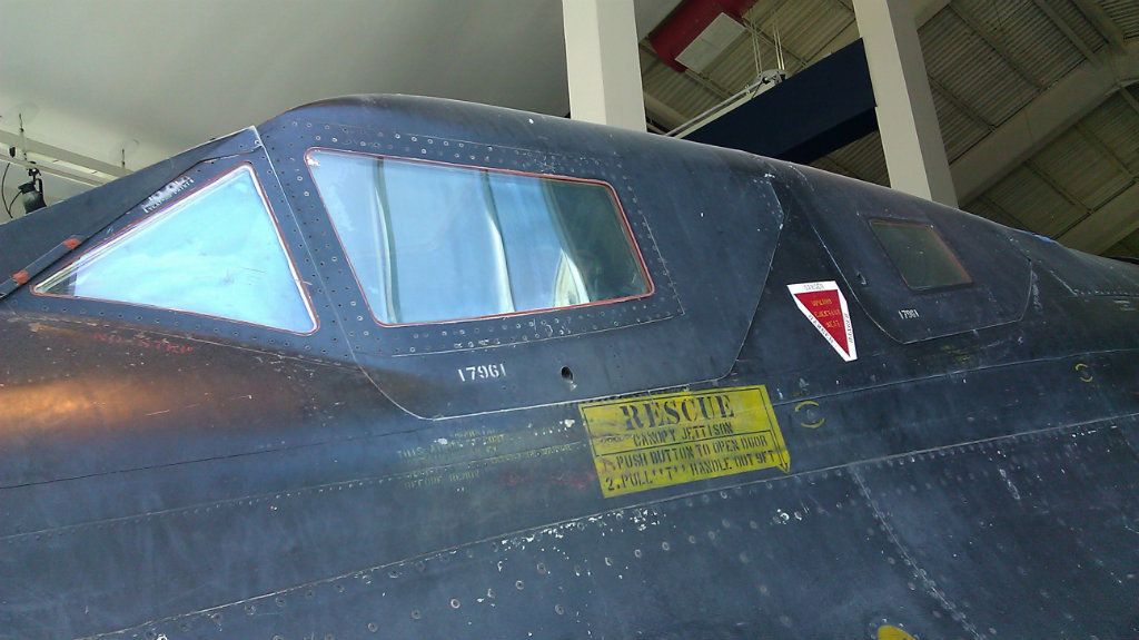 Can anyone find the SR71 at Beale AFB using Google maps?