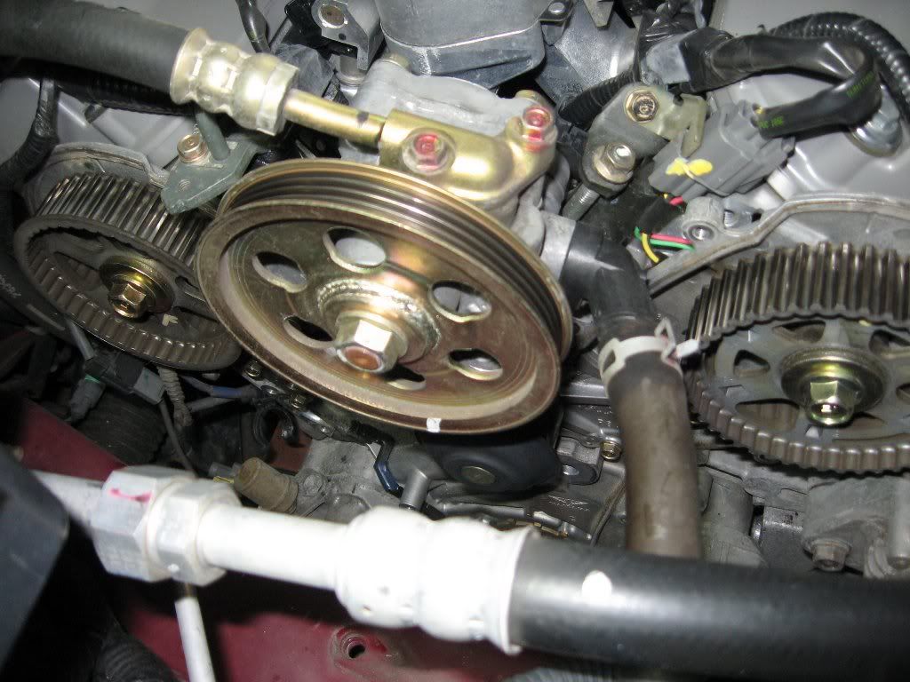 2007 Honda pilot timing belt tensioner replacement