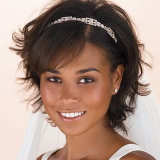 Short Hair Styles With A Tiara For Weddings