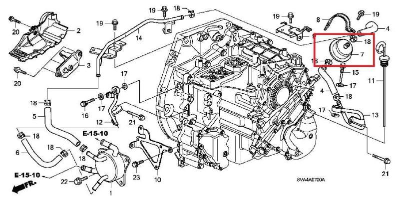 2000 Honda accord transmission fluid filter