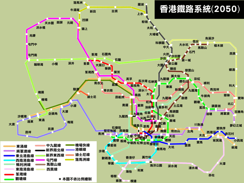 2009香港地铁线路地图.图片