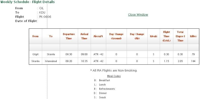 islamabad airport flight schedule. Source: PIA - Flight Schedules