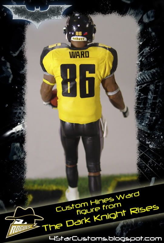 Hines Ward Signed The Dark Knight Rises Gotham Rogues Jersey