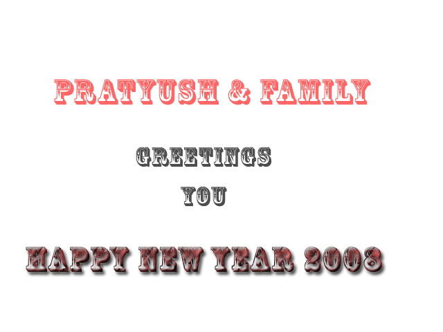happy new year 2008