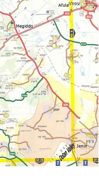 Map Of Area Of Jenin