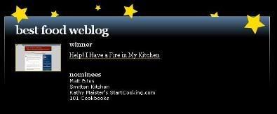 Webbies - WebLog 2007 Awards as the Best Food Blog!