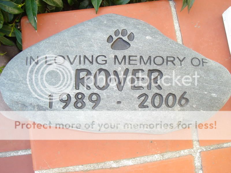 Custom Engraved Garden River Rock Pet Memorial Stone