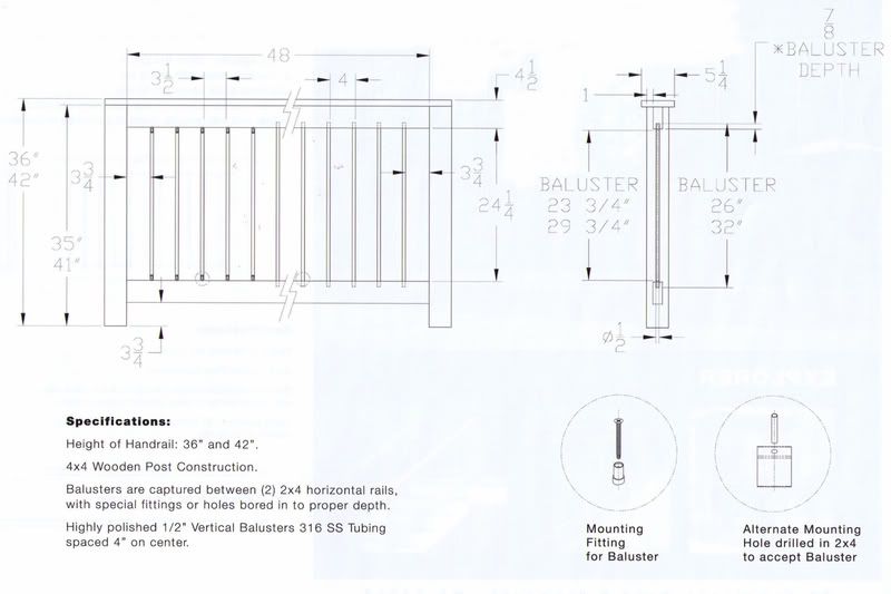 Stainless Balusters 1 2 x 32 1 2 Deck Railing Baluster