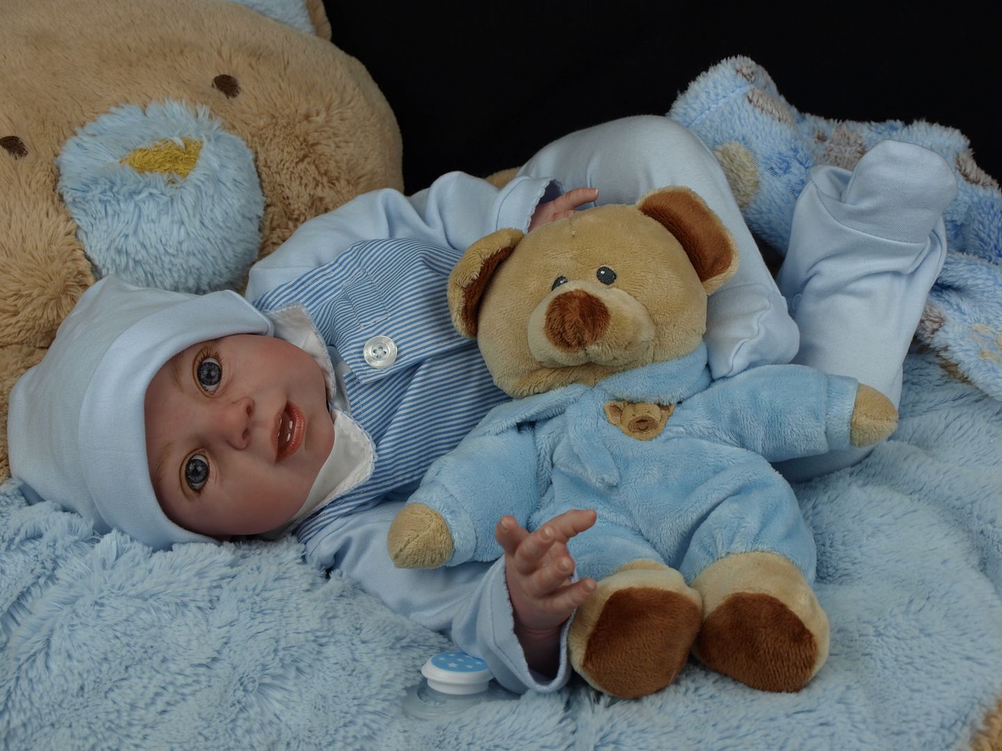 Reborn Baby OOAK Janie Delange Beary Cute Newborn Infant Boy Doll